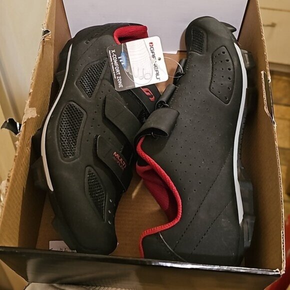 Louis Garneau Men's Multi Air Flex II Shoes Size 9 New - Picture 3 of 7